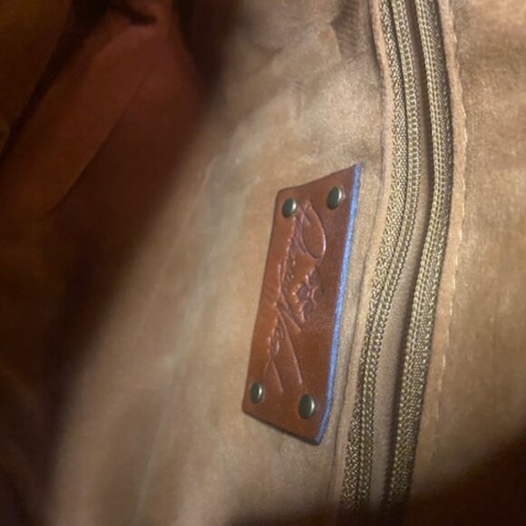 Patricia Nash Floral Satchel‎ Top Handle Leather Bag Purse Medium - Picture 7 of 8